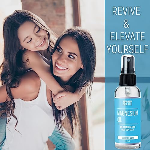 Magnesium Oil Spray & Magnesium Lotion - Infused with Aloe Vera, Shea Butter, Coconut Oil