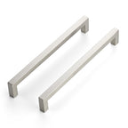 JOY DECOR 18 Pack Cabinet Handles,8-13/16 Inch Brushed Nickel Cabinet Pulls,Kitchen Cabinet Handles Square Drawer Pulls Stainless Steel Drawer Hardware Handles, 224mm Hole Centers