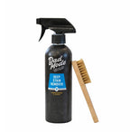 DadMode 7-Enzyme Laundry Stain & Odor Destroyer with Stain Remover Brush – Deep Cleaner for Extreme Clothing Messes Powered by Nuclease (DNAse) - Sandalwood & Suede, 16oz Refillable Bottle