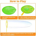 JOYIN Big Bubble Wands Set Bulk for Kids Summer Outdoor Toy Game Activity Party Favors, 18 Pcs Giant Bubble Maker with Tray, 12" Large, 6 Pcs Solution Suitable for All Age People