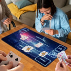 for MTG Game Playmat, for Magic TCG Rubber Play mat,Tabletop Card Playmats with Smooth Surface,Trading Card Inked Game Mat with White Zones,Battle Game,Snow Mountain Moon