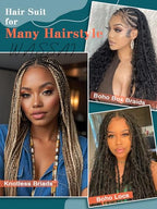 Ginger Bohemian Braiding Hair Deep Wave Bulk Hair for Braiding No Weft Hair Curls for Boho Braids Wet and Wavy Curly Bundles for Braiding Hair Extensions 2 Bundle 200g 18 Inch Water Wave, 350