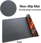 MTG Playmat Size 24x14in Free Storage Bags Non-Slip Backing Printing, Ideal for Card Game Enthusiasts TCG Playmat (with Zone,Powerful Energy)