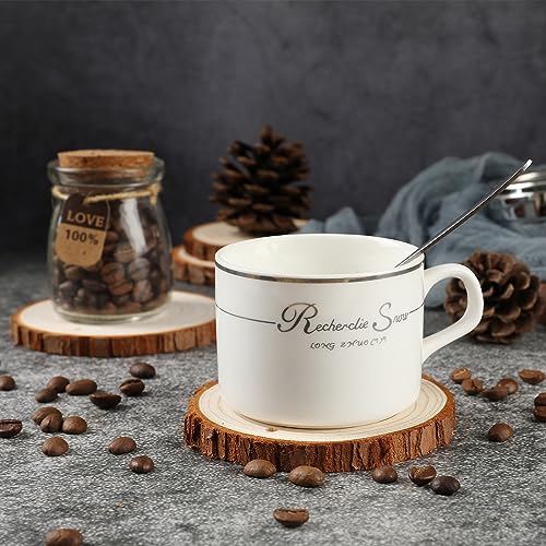 SENMUT Wood Slices 3.5-4.0 Inch Natural Rounds Unfinished Wooden Circles