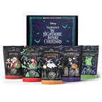 Bones Coffee Company The Nightmare Before Christmas Collector's Box Sample Pack Gift Set, Pack of 5 Flavored Coffee Beans, Medium Roast Ground Coffee Low Acid (4 oz, Pack of 5)