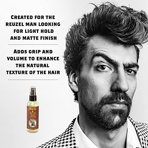 Reuzel Surf Tonic Hairspray - Fragrance Free - Adds Grip, Texture And Volume - Create A Windblown Style With Matte Finish - Exaggerates Hair'S Natural Texture - For All Hair Types