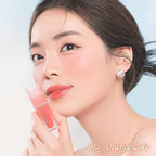 dasique Juicy Dewy Tint (13 Coral Fizz) 0.12 oz | Light Application with moisture | Long-wearing Glossy Lip Stain, Non-sticky | Vegan, Cruelty-free | K-beauty