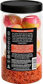 Nature's Beauty Orange Ginger Detox Bath Bomb Gift Set Multi-Pack - Luxury Fizzy Spa Bomb w/Citrus + Woodsy Patchouli Scent Made with Coconut Oil & Witch Hazel, 17.5 oz | 10 ct ea (2 Pack)