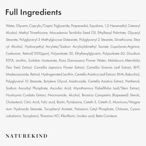 Repair Retinol Cream, Liposomal Retinol 0.1%, Bakuchiol, Retinal, niacinamide, Anti Aging for Face, Eye, Fine Lines & Wrinkles Treatment, Pure Vitamin A, Korean Skincare, 50g, 1.76 oz.