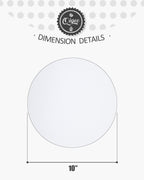 qiqee 70-Packs White Cake Boards Round 10 Inch Circles Rounds Base Food-Grade Cardboard Cake Plate（Thinner But Stronger）