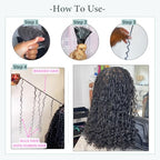 Human Braiding Hair - 22 Inch Blonde Deep Wave Bulk Hair for Braiding Boho & Micro Bohemian Braids - 100g