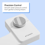 TUSHY NEW Fresh Dual Nozzle Cool Water Bidet: Ultra Slim Toilet Seat Attachment Sprayer with Luxury 2 in 1 Front & Rear, Self-Cleaning, 180º Clean (DIY Install, 10 Minutes), Non-Electric, Bamboo Knob