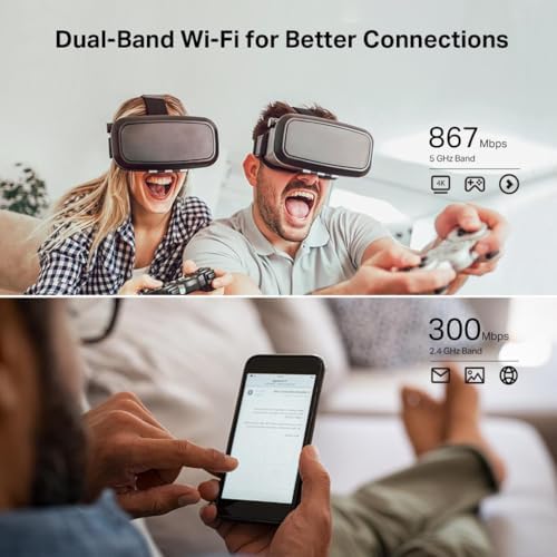 TP-Link AC1200 WiFi Router (Archer A54) - Dual Band Wireless Internet Router, 4 x 10/100 Mbps Fast Ethernet Ports, EasyMesh Compatible, Support Guest WiFi, Access Point Mode, IPv6 & Parental Controls