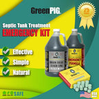 GREEN PIG Drain Field Cleaner, Septic Safe Drain Clog Remover, Treatment for Quickly Clearing Leach Field System Clogs, Back-Ups, and Foul Odors in Septic Tank Systems