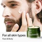 Grass Fed Beef Tallow for Skin and Face with Avocado Oil - Dry Skin Moisturizer for Men & Women - Beef Tallow Balm for Face, 1 Wooden Spatula & Bag