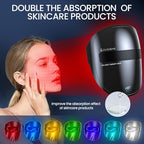 LED Face Mask Light Therapy 7-Color, Treats Mild To Moderate Acne On The Face, Treating Wrinkle at Home Facial