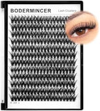 Bodermincer Lash Extension 240pcs C Curl 10D/20D Cluster Mixed, 8/9/10/11/12mm,10/11/12/13/14mm,12/13/14/15/16mm Mixed 8-10-12-14-16mm MIX Individual Cluster Lashes (50D-D Curl-8mm)