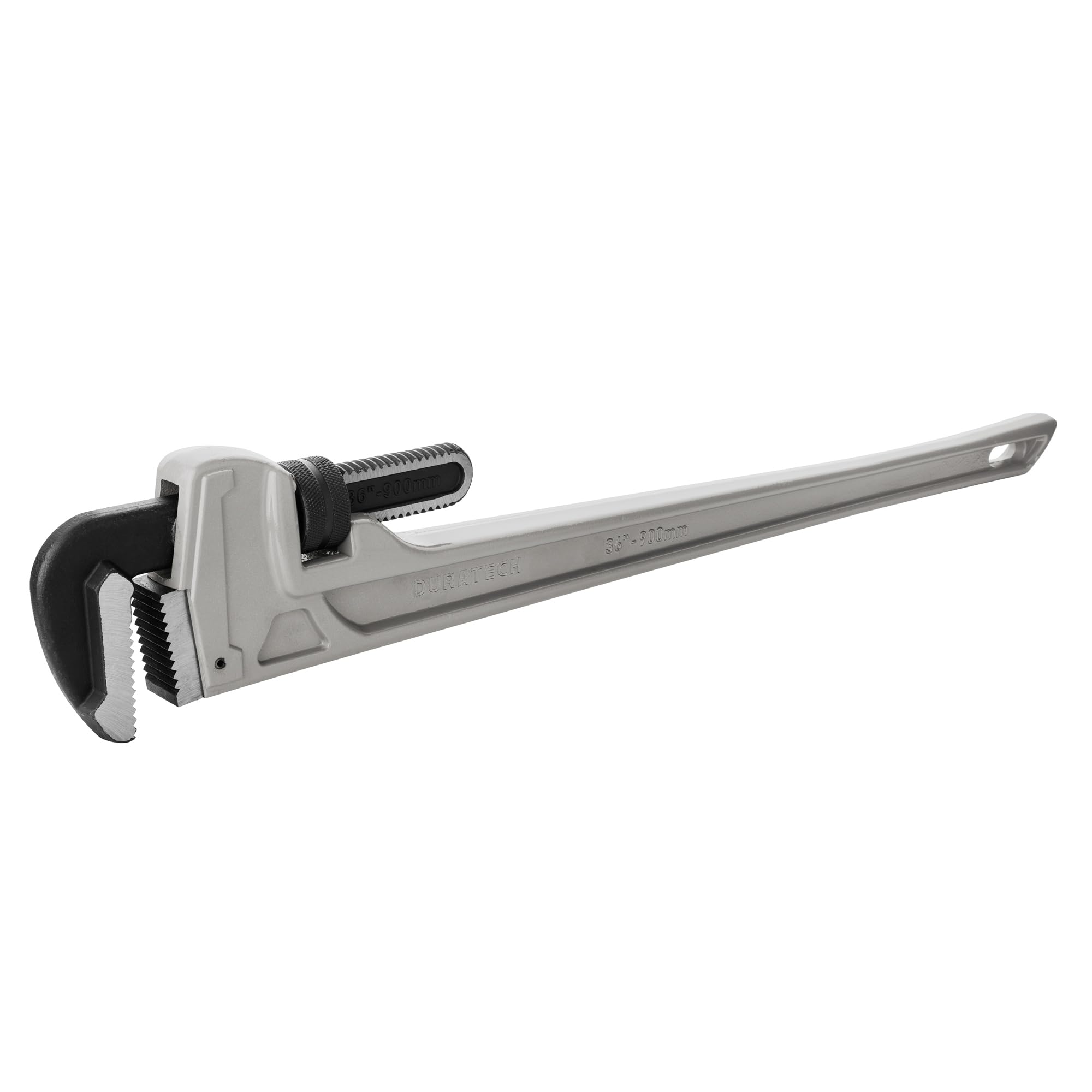 DURATECH 36-inch Heavy Duty Aluminum Straight Pipe Wrench, Adjustable Plumbing Wrench, Drop Forged, Exceed GGG standard