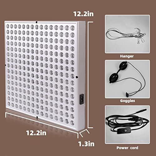 LED Red Light Therapy Device - 45W LED Panel Deep 660nm & 850nm Light Combo for Skin Beauty, Muscle & Joint Pain Relief