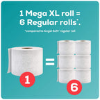 Angel Soft Toilet Paper/Toilet Tissue 24 Super Mega Rolls=144 Regular Rolls