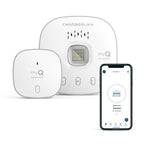 CHAMBERLAIN Smart Garage Control - Wireless Garage Hub and Sensor with Wifi & Bluetooth - Smartphone Controlled, myQ-G0401-ES, White
