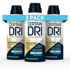 Certain Dri Prescription Strength Clinical Antiperspirant Dry Spray, Hyperhidrosis Treatment for Men & Women, Long-Lasting 72hr Protection, Whole Body Spray Deodorant, Fresh Scent, 4.2 oz, 3 Pack