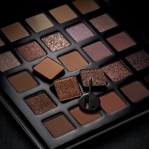 LORAC PRO Matte & Shimmer Eyeshadow Palette, Metallic High Pigmented, Mirror Compact