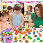 Arscniek 110 Pack Animal Erasers for Kids, Take Apart Mini Pencil Erasers, Desk Pets & Treasure Box Toys, Bulk Party Favors, Stocking Stuffers, Classroom Prizes, School Supplies, Gift for Boys & Girls