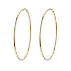 18K Gold Plated Hoop Earrings for Women Statement Jewelry Circle Round Earrings