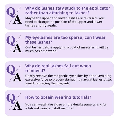 B&Qaugen Magnetic Eyelashes with Applicator Lashes Reusable Glue-Free Natural Look Cluster Kit Easy to Wear and Remove（M02）