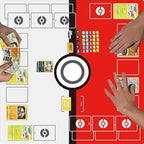Playmat for Trading Card Game – 2-Player Trainer Mat with 37 Damage Counters and Professional Storage Bag