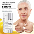 SkinRevive Super Vitamin C Serum for Women over 70, Vitamin C Serum for Mature Skin Face Hydrates, Firms, Lifts, Targets Age Marks, Wrinkles and Smoothes Skin Texture 1.69 fl oz