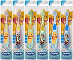 Oral-B Baby Manual Toothbrush, Pooh Characters, 0-3 Years Old, Extra Soft (Characters Vary) - Pack of 6