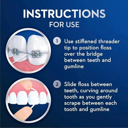 Oral-B Threader Floss, 30 Count (Pack of 6)