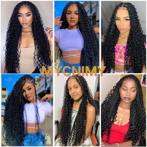 Deep Wave Bulk Hair For Braiding Hair 18inch 300g Wet And Wavy No Weft Quality Synthetic Hair Braiding Extensions For Boho Braids Natural Color 4 Bundles/Pack