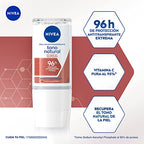 Clinical Whitening Deodorant Natural Tone / 96 hour protection antiperspirant for women in roll on/Pack of 3 (50 milliliters 1.7 Fl Oz)