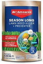 BioAdvanced Season Long Weed Killer Plus Preventer for Norther Lawns, Granules, 9.6 LB