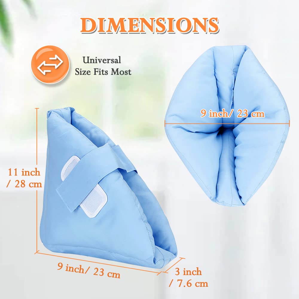 Heel Cushion Protector Foot Boot for Injuries Foot Elevation Pillow Ankle Protector Bed Sore Cushion (1 Pair) Pain Pressure Relief From Sores And Ulcers