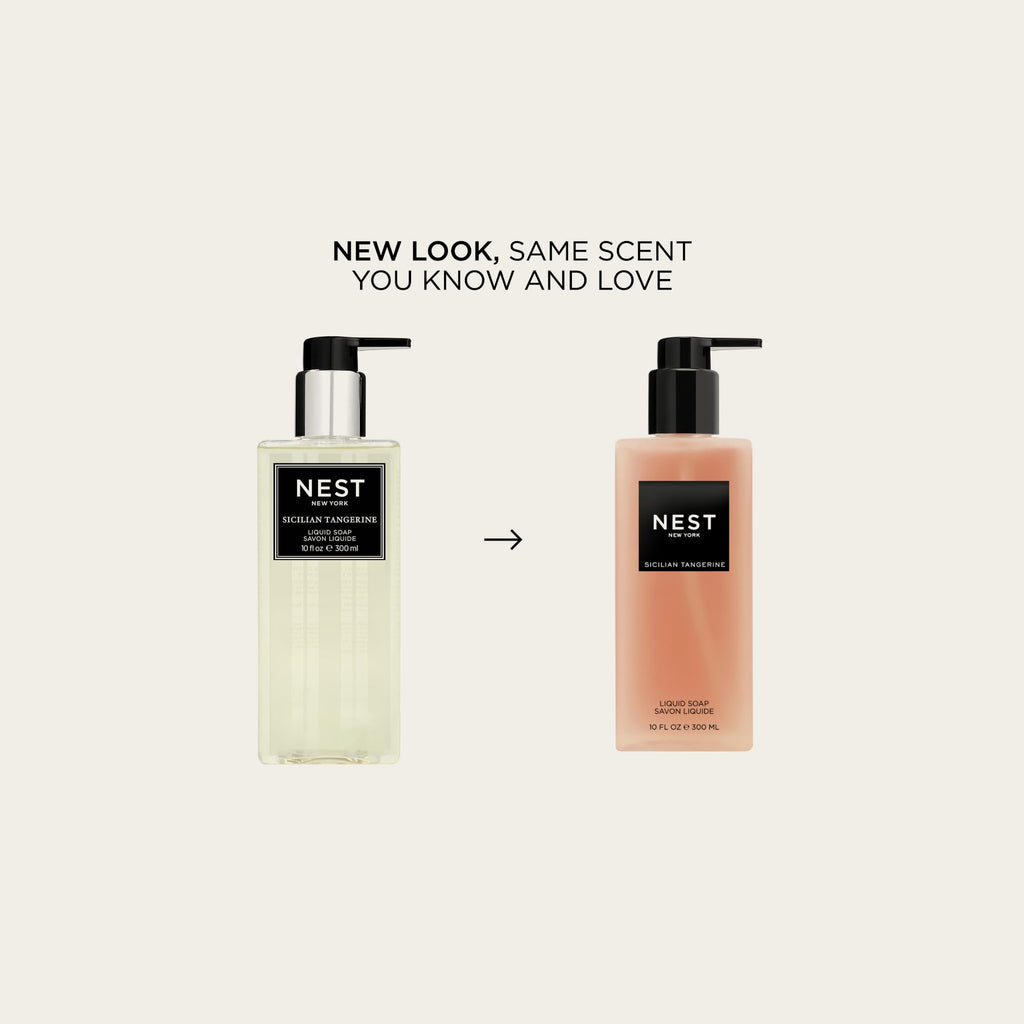 NEST New York Liquid Soap, Sicilian Tangerine - 10 fl oz - Cleanses & Nourishes Skin - Approx. 300 Pumps Per Bottle - Gluten Free & Cruelty Free
