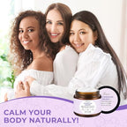 Magnesium Lotion for Sleep, Natural Magnesium Cream, Magnesium Butter with Coconut Oil, Shea Butter, Vitamin E, Lavender, 2 oz