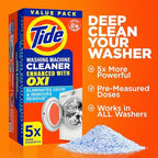 Washing Machine Cleaner by Tide, Washer Machine Cleaner with Oxi for Front and Top Loader Washer Machines, Deep Cleaning Residue & Odor Eliminator, 21 Month Supply