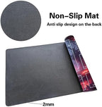 MTG Playmat Size 24x14in Free Storage Bags Non-Slip Backing Printing, Ideal for Card Game Enthusiasts TCG Playmat (with Zone,Ashes of The Fallen)