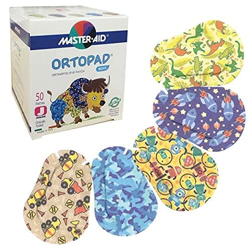 Ortopad® Bamboo Boys Eye Patches, 50/Box (Junior Size, 0-2 yrs) Blue Camo Pack