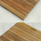 Natural Wooden Bath Mat Duckboard,Non Slip Bathroom Spa Shower Mat Sauna,Slatted Rectangular,Luxury Modern Doormat,Bamboo Bath Mat for Shower (Size : 40x70cm/16x28in)