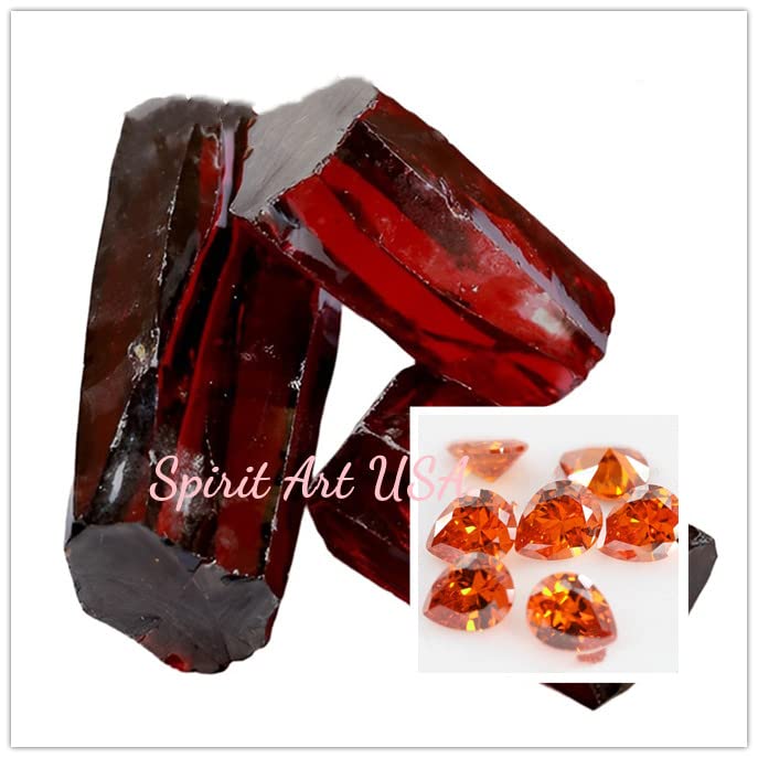 Round Sunstone Necklace Tangerine Orange Sapphire Pendant High Quality Lab created Sterling Silver 4 CT Red Orange Spessartite Garnet Jewelry