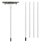 Snow Roof Rake - 4-20FT Extendable Snow Rake for House Roof, Aluminum Snow Removal Rake with 5 Lightweight Tubes, 25.5" Wide Blade Snow Shovel Roof Rake Easy Removal Ice Debris
