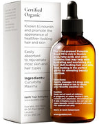 Gya Labs Organic Pumpkin Seed Oil for Hair - 100% Pure Natural Unrefined Pumpkin Carrier Oil for Skin, Face - Nourishing & Strengthening (3.4 Fl Oz)