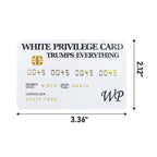 10Pcs White Privilege Cards Trumps Everything Joke Funny Card Inspirational Cards…
