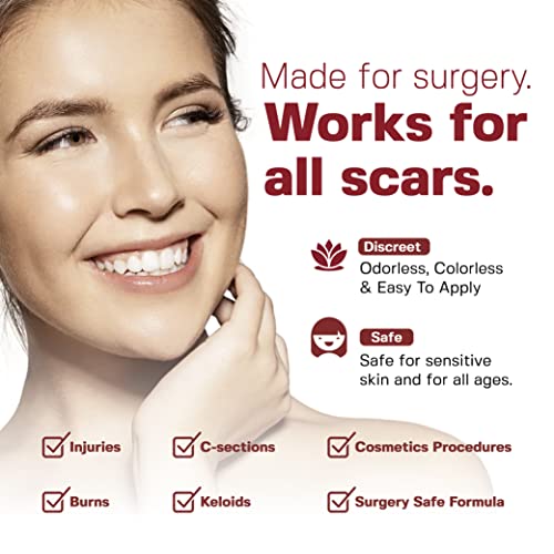 Physician Formulated Silicone Scar Sheets - Advanced Crosspolymer Medical Grade Silicone Scar Strips for Surgery, C Section, Keloids & Hypertrophic Scars - Silicone Tape For Scars (5 Sheets)