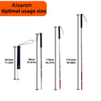 Aisenth Telescopic Retractable White Cane for Blind-Foldable Mobility Stick with Wrist Strap&Storage Pouch,Non-Slip Sweat-Absorbent Handle,Fixed Alloy Tip|Lightweight Portable Blind Walking Cane Stick